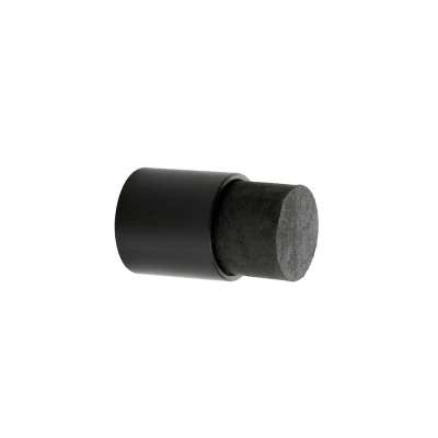 Afbeelding van Deurstopper zwart voor wandmontage 35x22mm