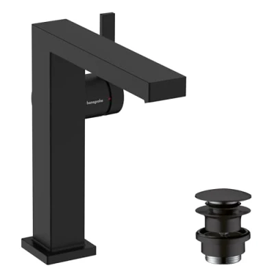 Afbeelding van Hg basin mixer 150 tecturis e fine coolstart with push open waste set 73040670