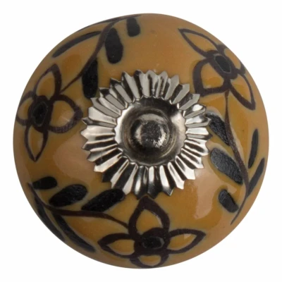 Afbeelding van Good in Style Meubelknop reliëf deco CK5507 bloemen