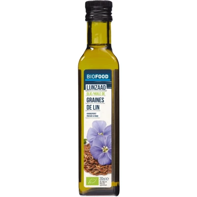 Afbeelding van Damhert Biofood Lijnzaadolie Koudgeperst Biologisch 250 ml