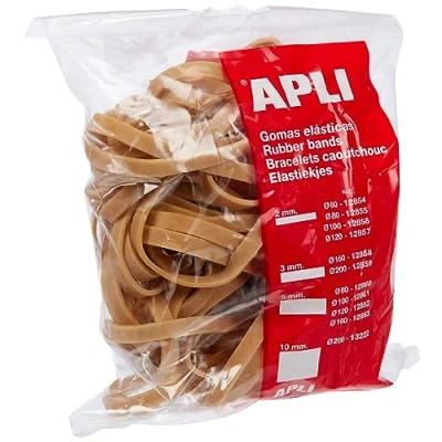 Afbeelding van APLI 12861 Elastische banden 100 x 5 mm in zak van g