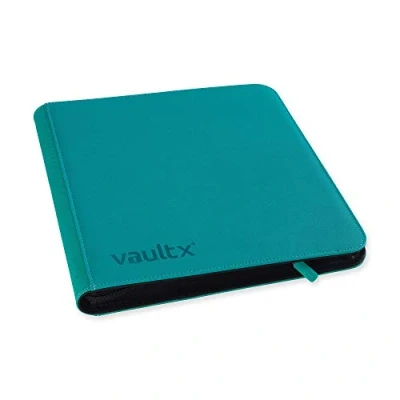 Afbeelding van Vault X 12 XL Vaks Kaartenmap met Ritssluiting, 624 Kaarten, Premium Exo Tec Album Materiaal, 26 Zijlaadpagina’s, Map voor Verzamelspeelkaarten, Sportkaarten, TCG (Blauwgroen)