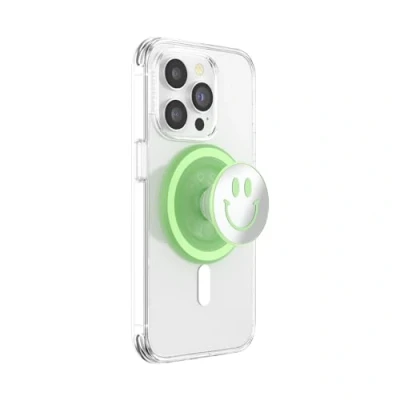 Afbeelding van PopSockets Telefoongrip voor MagSafe Matcha Dew Happy Reflex