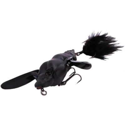Afbeelding van 3D Bat 12,5cm 54g Black Oppervlakte kunstaas