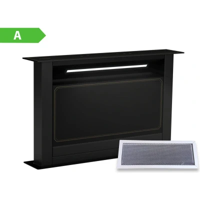 Afbeelding van Klarstein Victoria Downdraft Cooker Hood A++ 713.8 m3/h Airflow 52 dB Touch screen Vaatwasmachinebestendig Filter LED verlichting Zwart