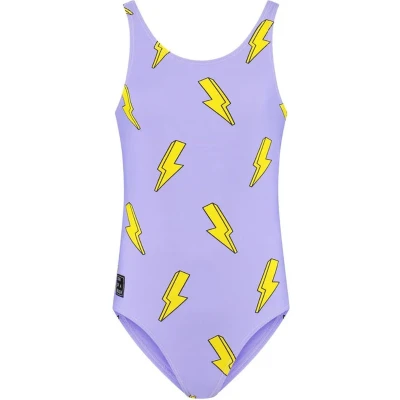 Afbeelding van Son of a Beach Bliksem Meisjes Badpak maat 98 104 Paars