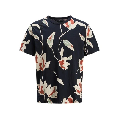 Afbeelding van Jack &amp; Jones Premium ALL OVER Print Rundhals Tshirt print, Heren, Maat: XL, Night sky