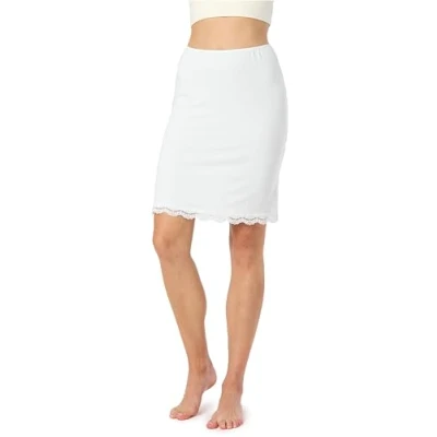 Afbeelding van Bellivalini BLV BLV50 176 UW Dames Onderrok kort elastisch licht Viscose Wit M