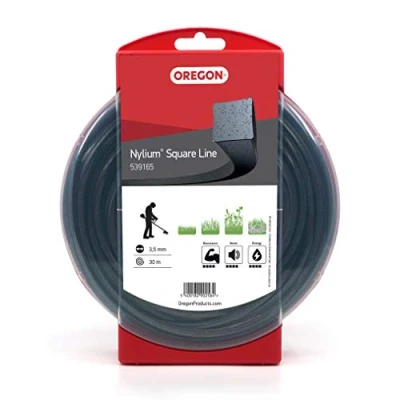 Afbeelding van Oregon Vierkante Nylium 539165 Heavy Duty Trimmerlijn voor droge vegetatie op rotsachtige grond, zwart, 3,5 mm x 30 m