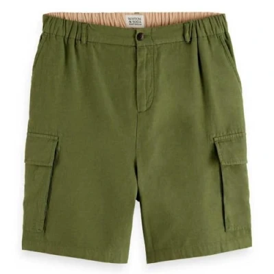 Afbeelding van Scotch &amp; Soda Relaxed FIT Cargo Shorts, Heren, Maat: Medium, Green