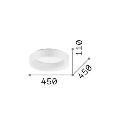 Afbeelding van Ideallux Ideal Lux plafondlamp Ziggy, zwart, Ø 45 cm, metaal