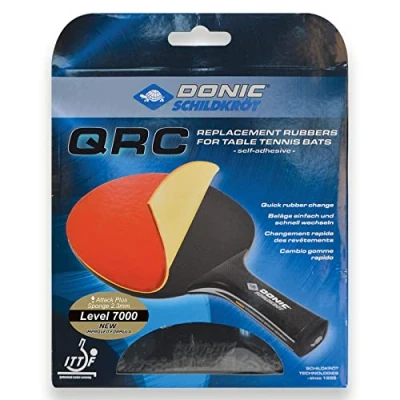 Afbeelding van Donic Schildkröt Tafeltennis vervangingslaag QRC Level 7000, voor bliksemsnelle verplaatsing, 2,3 mm spons, liga ITTF bekleding, 752579