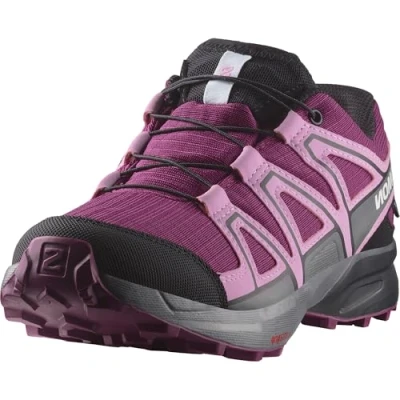 Afbeelding van Salomon Speedcross WP Unisex Outdoorschoenen voor kinderen, Maat: 31, Plum caspia/orchid bouquet/black Textiel/ synthetisch