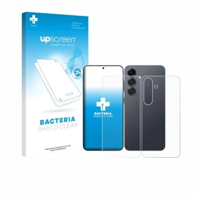 Afbeelding van upscreen Screenprotector voor Samsung Galaxy S25 (Voor+Achter) Folie Beschermfolie transparant antibacterieel