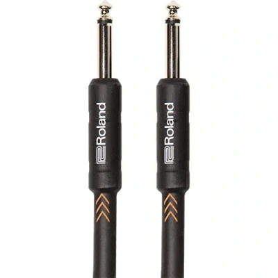Afbeelding van Roland Instrumentkabel uit de zwarte serie, rechte/rechte 1/4&quot; aansluiting RIC B20, lengte: 20 ft/6 m