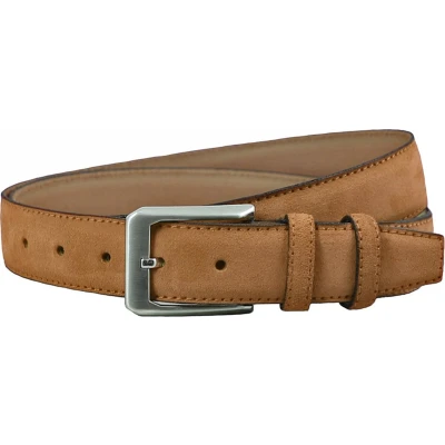 Afbeelding van Houtkamp Suede Leren Pantalon Riem Dames / Heren Echt Leer Cognac Riemmaat 115