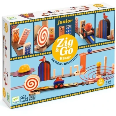 Afbeelding van Djeco kettingreactiespel zig &amp; go junior racer 51st