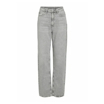 Afbeelding van Vila Jeans Vikelly Jaf Hw Straight noos 14084730 Light Grey Deni/wash Lgd 0 Dames Maat W36 X L32