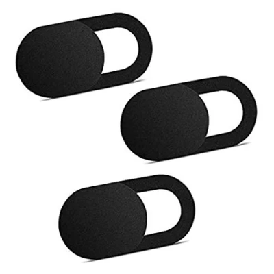 Afbeelding van ivoler [3 pack] Webcam Cover Slider voor privacy, 0.027 inch ultradun ontwerp Camera Slide Macbook, iPad, iPhone, laptop, PC, tablet, smartphone,Bescherming tegen spionage (Zwart)