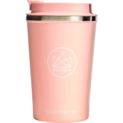 Afbeelding van Neon Kactus Reisbeker 380 ml Pink Flamingo Roestvast Staal Roze