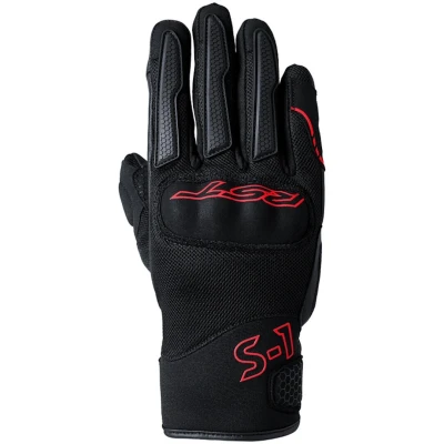 Afbeelding van RST S1 Mesh Motorfiets handschoenen, zwart rood, afmeting M voor man