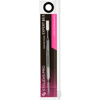 Afbeelding van Staleks Rectangular Flat Cuticle Pusher &amp; Ring Expert 51 Type 1 (PE 51/1)
