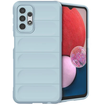 Afbeelding van Samsung Galaxy A13 (4G) Hoesje Siliconen en TPU (zacht) iMoshion Softcase/Backcover Lichtblauw Telefoonhoesje