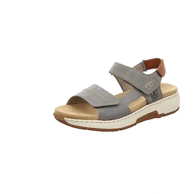 Afbeelding van Rieker Dames V8164 sandaal, blauw, 39 EU, EU