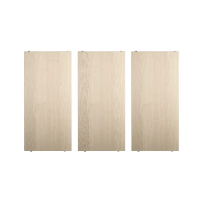 Afbeelding van String plank essenhout, 58x30 cm, 3 pack