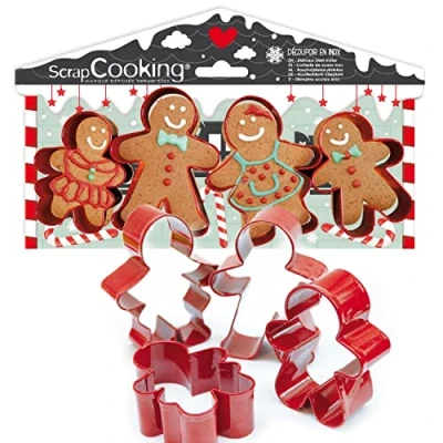 Afbeelding van Scrapcooking Koekjesuitstekers Gingerbread Man Set/4