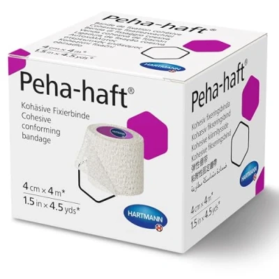 Afbeelding van Peha Haft Fixatiezwachtel Latexvrije Zelfhechtende Verbandfixatie 4 cm x m