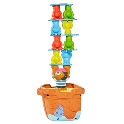 Afbeelding van Boon Tomy Jellies Baby Bath Toys, 9 Jellyfish with Suction Cup Bpa Free, Toddler Toy Suitable for 1, 2 &amp; 3 Years Old Boys Girls Navy/Coral