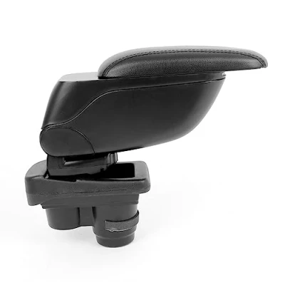 Afbeelding van Middenarmsteun armsteun compatibel met Fiat 500 500C 2007 2015 middenconsole zwart 1x