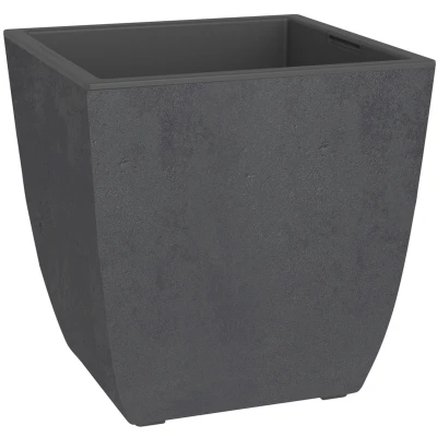 Afbeelding van Bloembak DIVA BASALT Antracietgrijs Vierkant 42 L 43,5 x H.44,2 cm EDA Uitne...