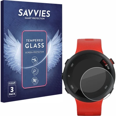 Afbeelding van Savvies Glas Screenprotector voor Garmin Forerunner 45 Gehard Beschermglas 9H (3 Stuks)