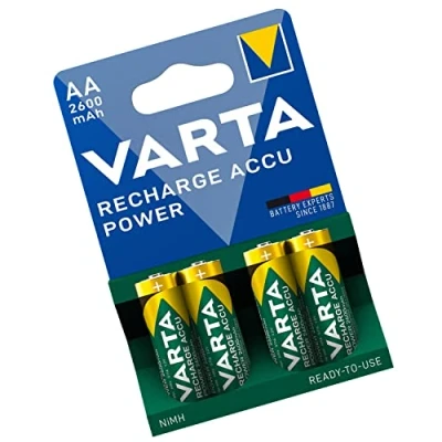Afbeelding van Varta HR6 Oplaadbare batterijen, 4 stuks, AA 2600 mAh