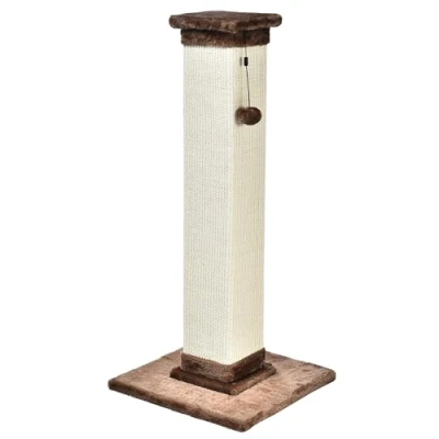 Afbeelding van Amazon Basics Krabpaal voor katten, hoogwaardig, groot, hoog, 40 x 90 cm (L B H), bruin tapijt