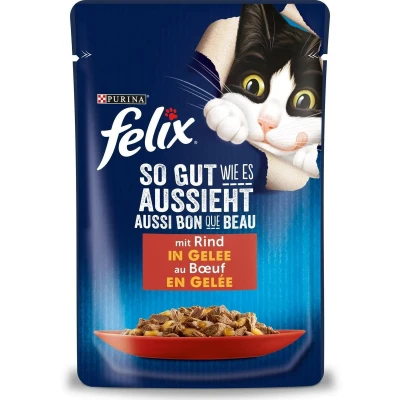 Afbeelding van Felix Rundvleesgelei zo lekker als het eruit ziet 26x85g