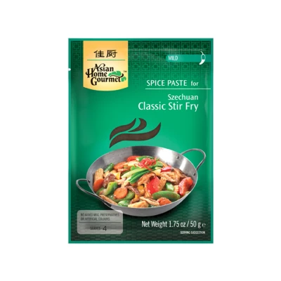 Afbeelding van Asian Home Gourmet Szechuan Klassiek Wokgerecht 12 x 50 g Food Lovers
