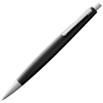 Afbeelding van Lamy 2000 balpen zwart polycarbonaat en roestvrij staal, incl. grote vulling M 16 zwart, onuitwisbaar