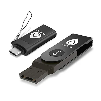 Afbeelding van Thetis Fido U2F beveiligingssleutel met Type C adapter Twee factorauthenticatie Extra bescherming en compatibel Windows/Linux/Mac OS, Gmail, Facebook, Dropbox, SalesForce, GitHub meer