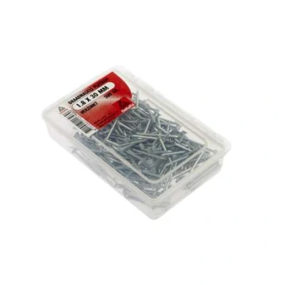 Afbeelding van Deltafix Draadnagels Platkop 1.8x30mm Verzinkt 200 Gr.