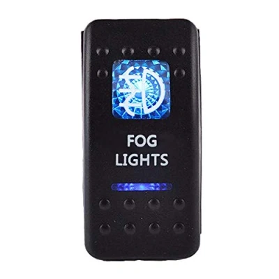 Afbeelding van Mintice 12V 20A Tuimelschakelaar Blauw LED licht Schakelaar AAN/UIT Wipschakelaar Bediening Drukschakelaar Auto Vrachtwagen Boot Dashboard 5Pin Waterbestendig Fog Light