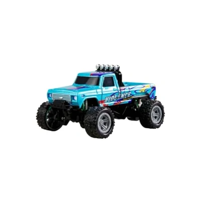 Afbeelding van Amewi Brushed 1:64 RC auto Elektro Monstertruck Achterwielaandrijving RTR 2,4 GHz Incl. accu en laadkabel, Met lichteffect