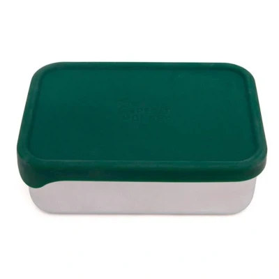 Afbeelding van Petit Monkey RVS Lunchbox Riley Dennengroen