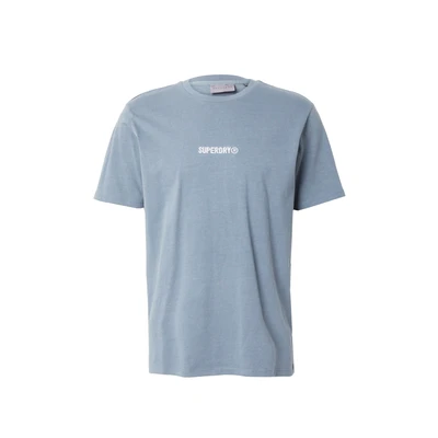 Afbeelding van Superdry Micro LOGO Graphic Loose Tshirt basic, Heren, Maat: Medium, Stormy weather blue