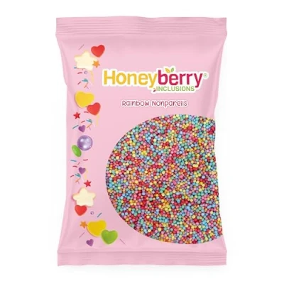 Afbeelding van Natuurlijke Eetbare Kleurrijke Strooisels 55g Cakedecoratie en Suikerstrooisels Perfect voor Bakken, Taarten, Cupcakes, Koekjes Desserts Geproduceerd in de EU (Bonte Nonpareilles)