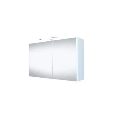 Afbeelding van Best Design Happy spiegelkast met verlichting mdf 80x60 cm wit