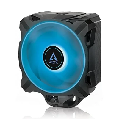 Afbeelding van ARCTIC Freezer A35 RGB Single Tower CPU koeler met RGB, specifiek voor AMD, drukgeoptimaliseerde 120 mm P fan, 200 1700 RPM, 4 Heat Pipes, incl. MX 5 warmtepasta Zwart