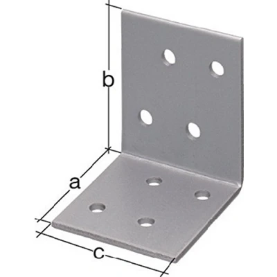 Afbeelding van GAH Alberts 330200, Staal, Bevestigingshoek, Sendzimir verzinkte coating, 5 mm, 50 stuk(s)